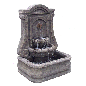 Small Cannes Water Wall Fountain,  19 inches D x 26 inches W x 36 inches H