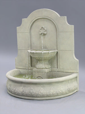 Provincial Wall Fountain, 53.5 inches H x 48 inches W x 30 inches D, FREE SHIPPING
