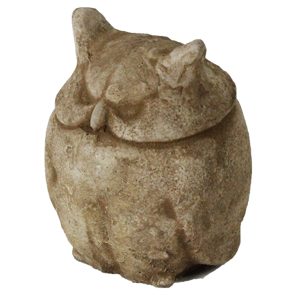 Chubby Owl Concrete Garden Statue Home Indoor and Outdoor Décor ...