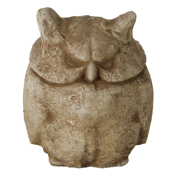 Chubby Owl Concrete Garden Statue Home Indoor and Outdoor Décor ...